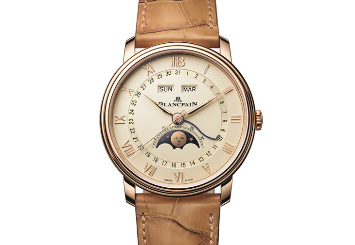 寶珀BLANCPAIN Villeret全日曆月相腕錶