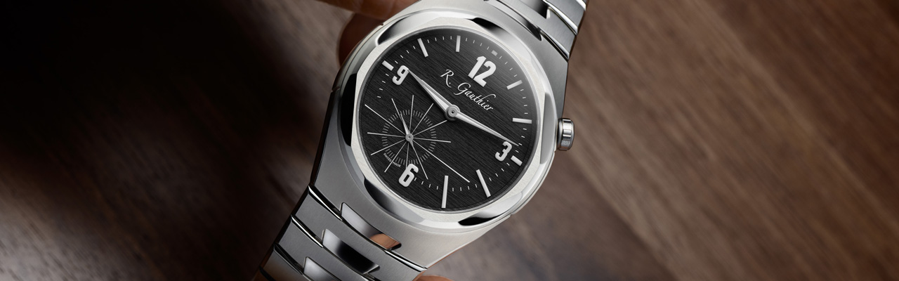 ROMAIN GAUTHIER C by Romain Gauthier 鈦金屬鍊帶腕錶