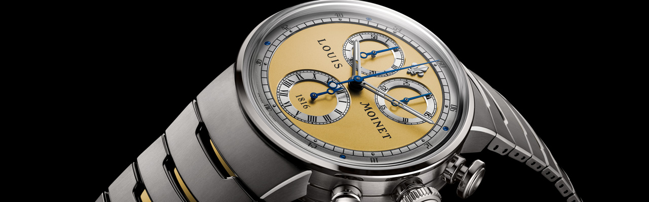 LOUIS MOINET 1816 CHRONOGRAPH 香檳金紀念版計時腕錶