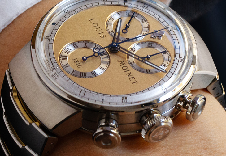 LOUIS MOINET 1816 CHRONOGRAPH 香檳金紀念版計時腕錶