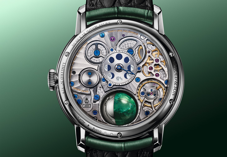 ARNOLD & SON亞諾錶Luna Magna Platinum Dragon Verdite