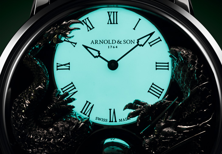 ARNOLD & SON亞諾錶Luna Magna Platinum Dragon Verdite