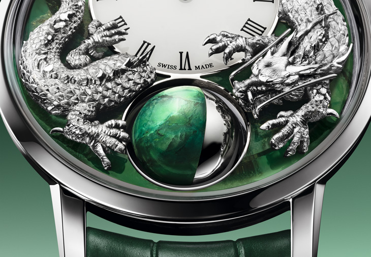 ARNOLD & SON亞諾錶Luna Magna Platinum Dragon Verdite