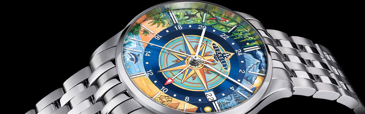 PERRELET沛力錶Weekend GMT Atlas 限量腕錶