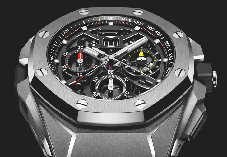 AUDEMARS PIGUET愛彼皇家橡樹概念系列雙追針GMT大日期計時碼錶