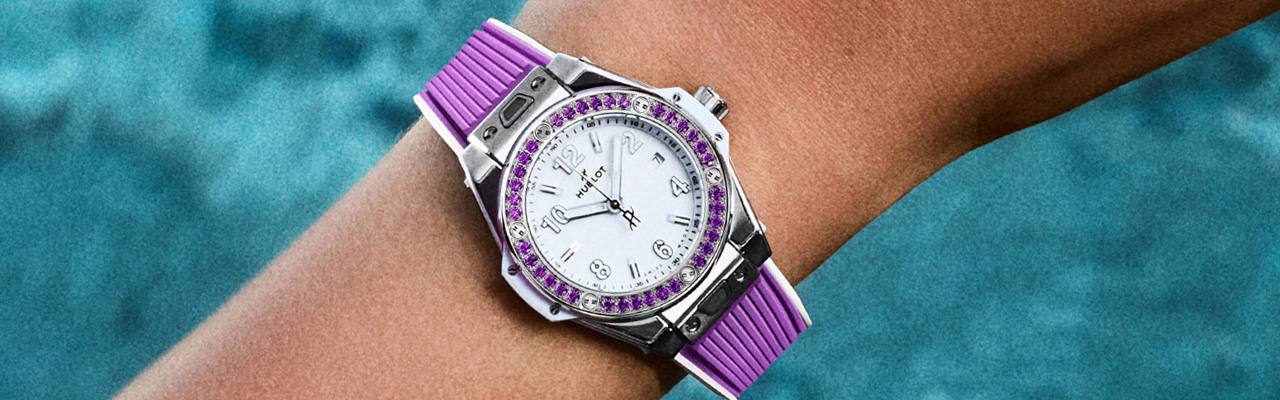 HUBLOT宇舶Big Bang One Click 悅彩特調系列紫羅蘭腕錶