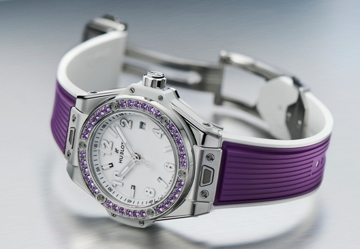 HUBLOT宇舶Big Bang One Click 悅彩特調系列紫羅蘭腕錶