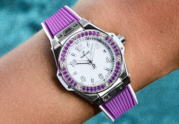 HUBLOT宇舶Big Bang One Click 悅彩特調系列紫羅蘭腕錶