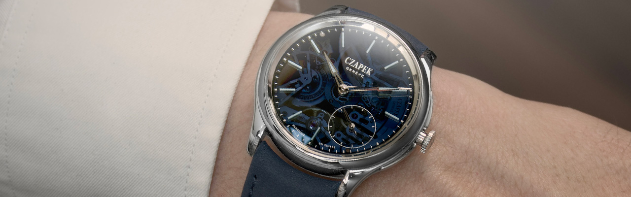 CZAPEK & CIE Promenade Transparencies Aqua Blue腕錶