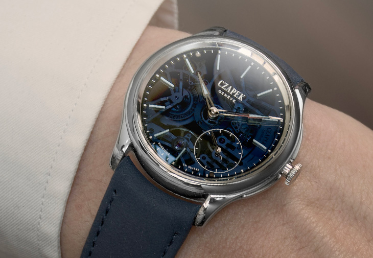 CZAPEK & CIE Promenade Transparencies Aqua Blue腕錶