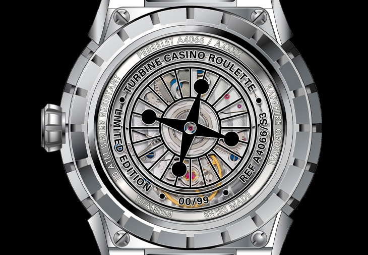 沛力錶PERRELET Turbine Casino Roulette旋風輪盤腕錶