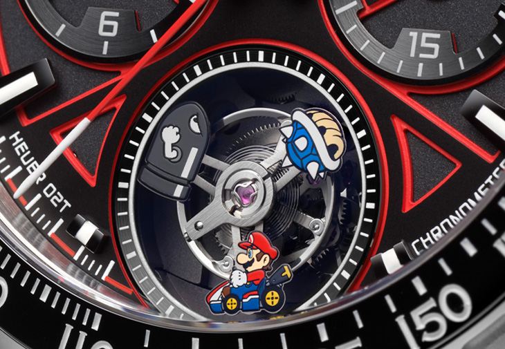 泰格豪雅TAG Heuer X Mario Kart 瑪利歐賽車聯名限量陀飛輪計時腕錶