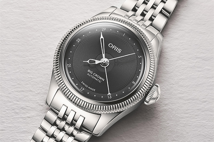 經典大錶冠錶款29 mm新風格，ORIS Big Crown指針式日曆腕錶