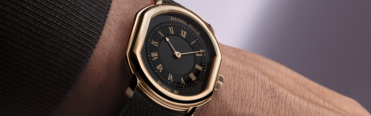 DANIEL ROTH Extra Plat Rose Gold Gilt藝術腕錶