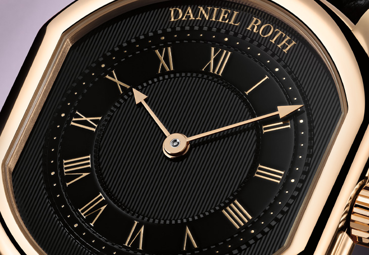 DANIEL ROTH Extra Plat Rose Gold Gilt藝術腕錶