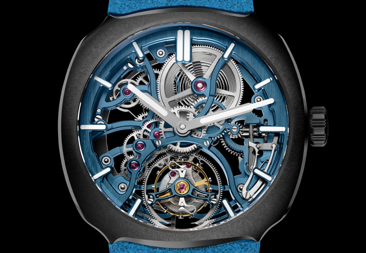 H. MOSER & CIE.亨利慕時疾速者陀飛輪鏤空陶瓷腕錶Alpine限量版