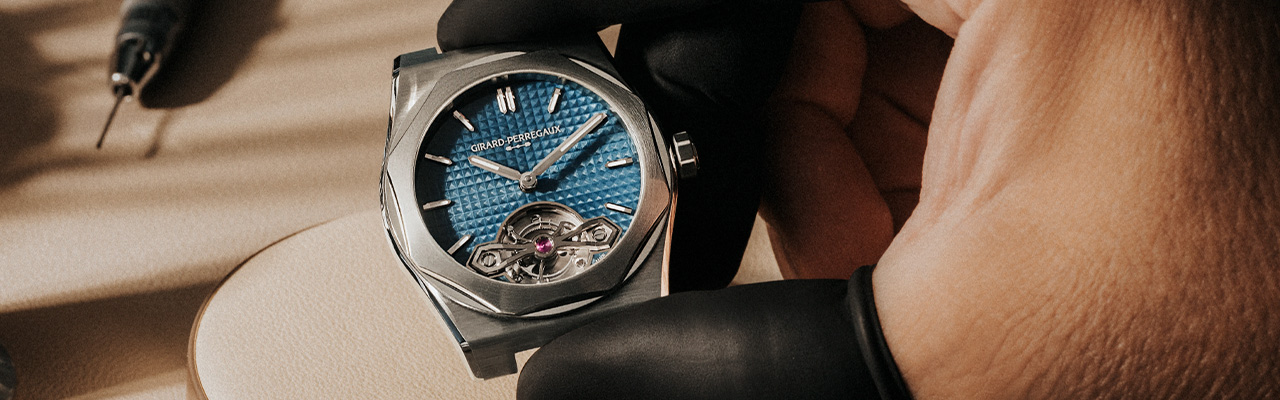 GIRARD-PERREGAUX芝柏表Laureato桂冠系列「Laureato Fifty」39毫米陀飛輪腕錶