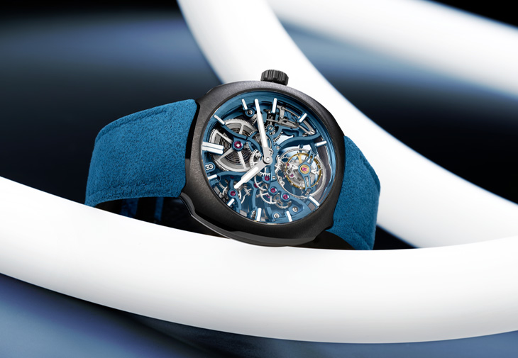 H. MOSER & CIE.亨利慕時疾速者陀飛輪鏤空陶瓷腕錶Alpine限量版