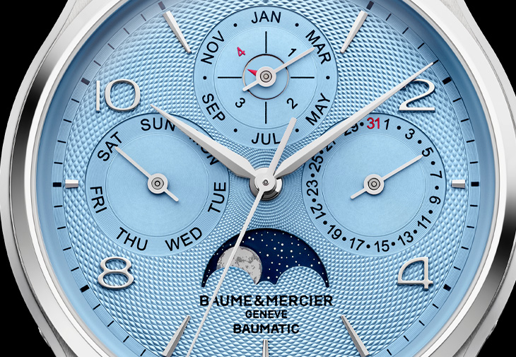 BAUME & MERCIER名士Clifton克里頓系列冰藍限量版腕錶