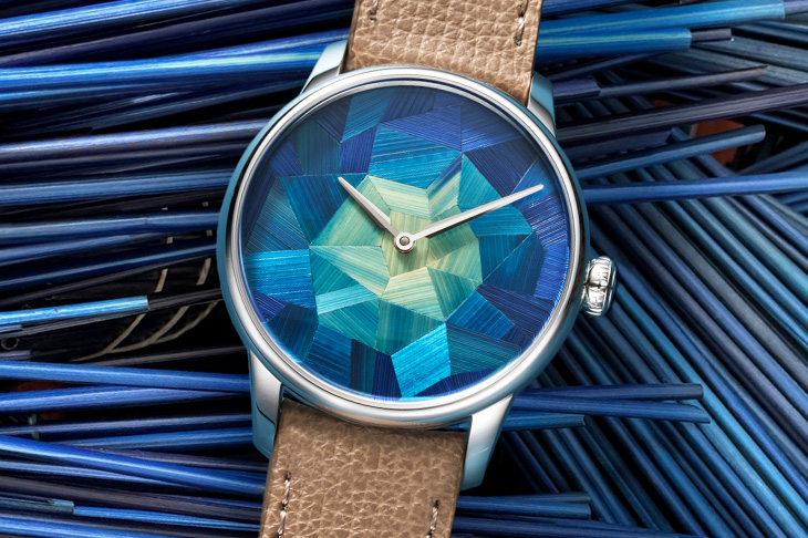 LOUIS ERARD Marqueterie De Paille麥稈鑲嵌工藝限量腕錶
