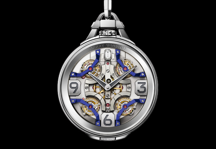 海瑞溫斯頓HARRY WINSTON Quadri Tourbillon 懷錶