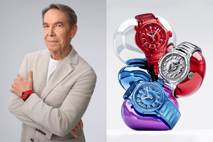 把 Jeff Koons《氣球狗》戴著走！HUBLOT以微型製錶工藝重塑充氣美學 打造經典融合系列氣球狗限量腕錶／與藝術家Jeff Koons聯名！HUBLOT用微型製錶重塑三款氣球狗限量腕錶