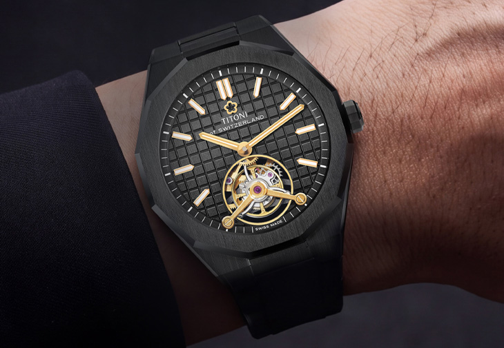 TITONI梅花錶Luxe Tourbillon陀飛輪腕錶