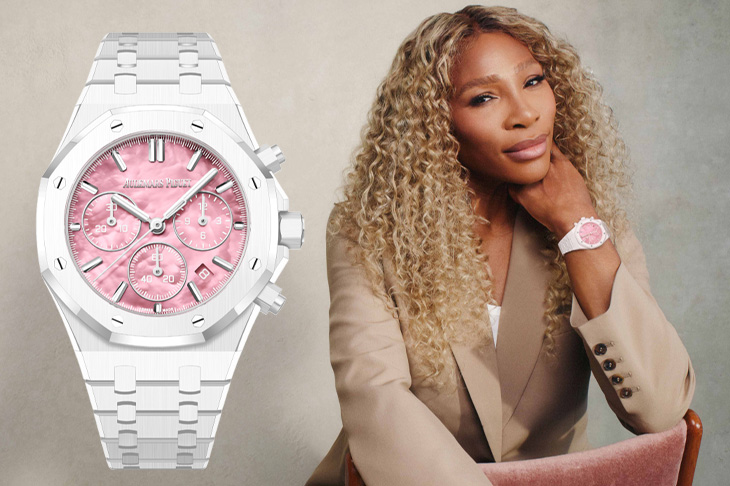 力量與優雅可以並存！AP皇家橡樹「Serena Williams 」自動上鏈計時碼錶限量款