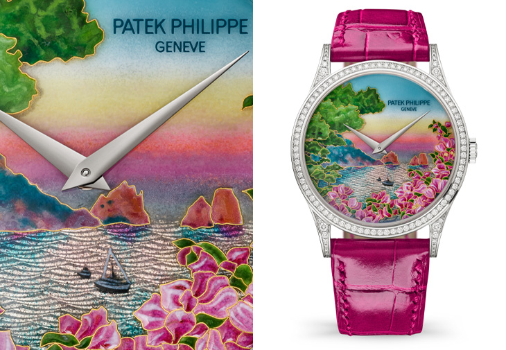 百達翡麗PATEK PHILIPPE Calatrava系列「灣景粉紅」白金腕錶