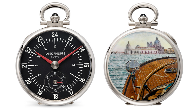 百達翡麗PATEK PHILIPPE 995/147G-001「威尼斯船遊」白金懷錶