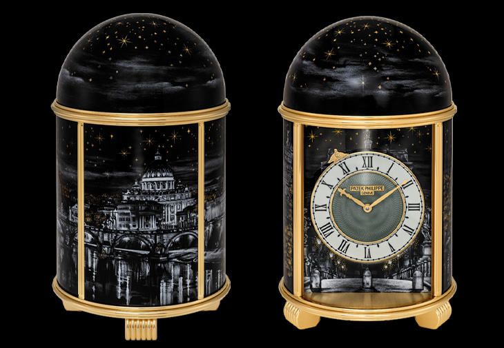 百達翡麗PATEK PHILIPPE 20184M-001「夜下羅馬」圓頂桌鐘