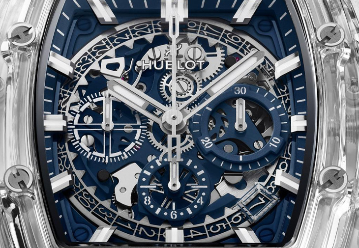 HUBLOT宇舶Spirit of Big Bang 冰川藍寶石計時碼錶