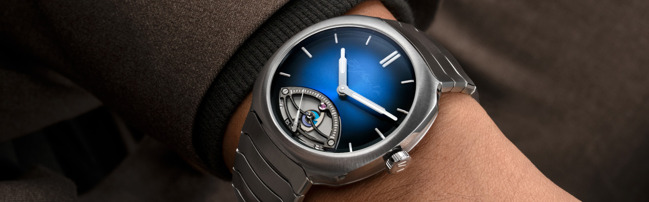H. MOSER & CIE.亨利慕時疾速者逆跳秒針腕錶