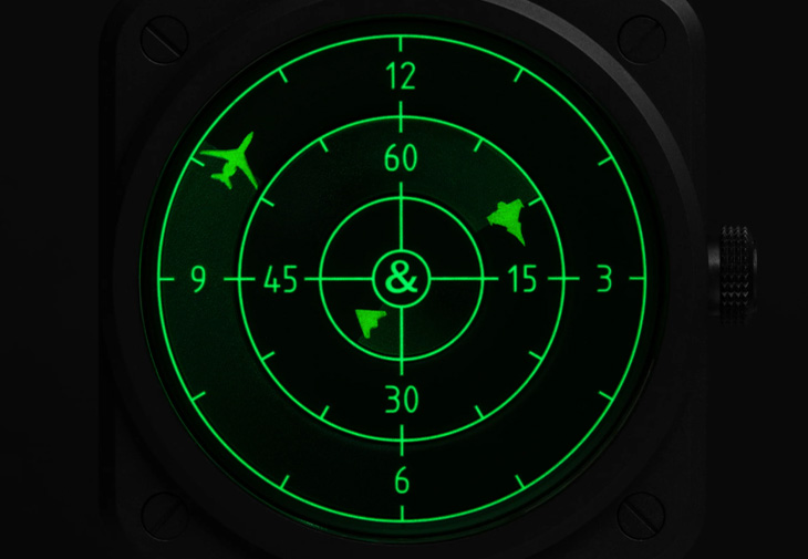 BELL & ROSS柏萊士BR-03 Green Radar Ceramic綠色雷達腕錶