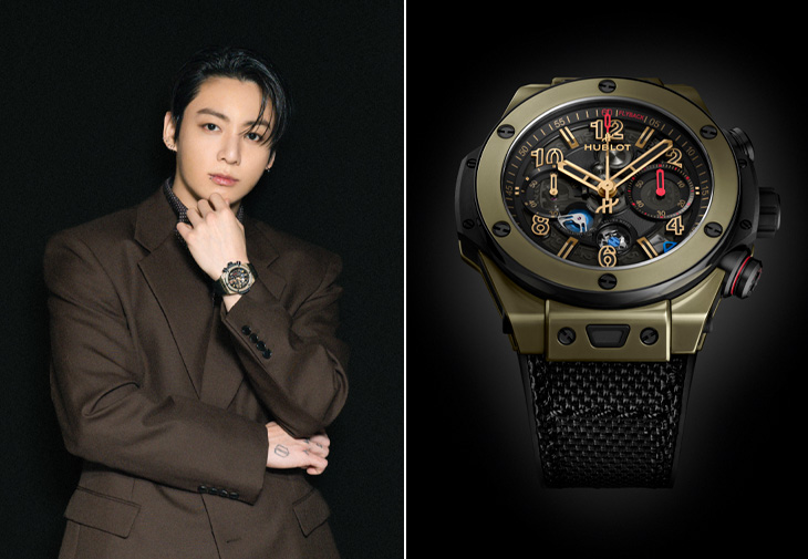HUBLOT宇舶錶全球品牌大使Jung Kook  Big Bang Reloaded 魔力金計時碼錶