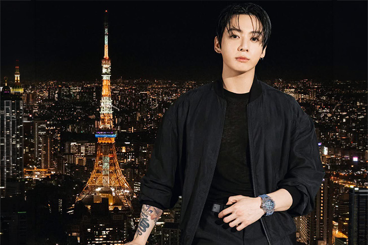 HUBLOT全球品牌大使Jung Kook東京首秀太吸睛！兩款Big Bang腕錶演繹兩種巨星風格