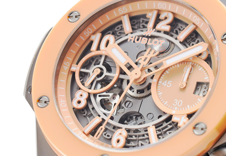 HUBLOT宇舶Big Bang暮光橙鈦金陶瓷計時碼錶