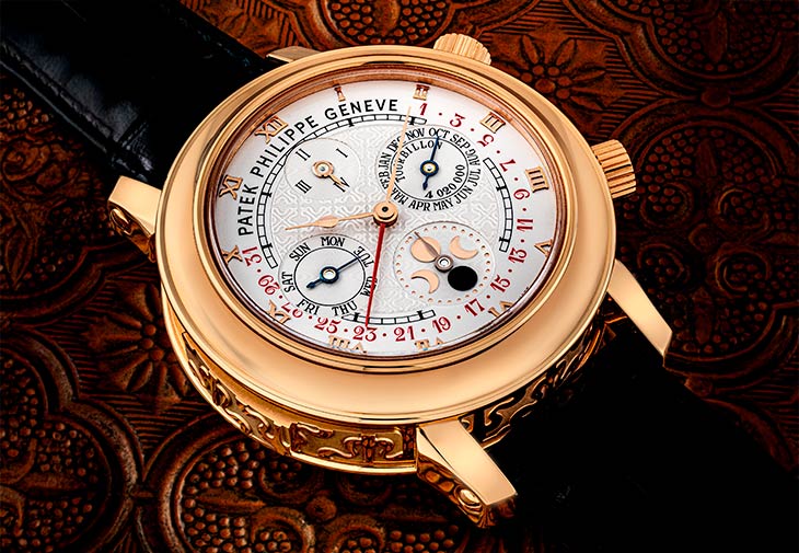 百達翡麗SKY MOON TOURBILLON，型號5002R。
