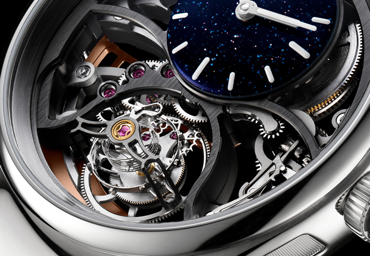 H. MOSER & CIE.亨利慕時開拓者圓柱陀飛輪鏤空砂金石腕錶Saquon Barkley特別版