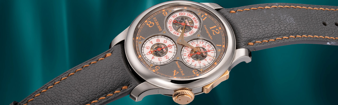 F.P.JOURNE「Centigraphe Souverain Anniversaire Hong Kong」限量版鈦金及玫瑰金計時腕錶
