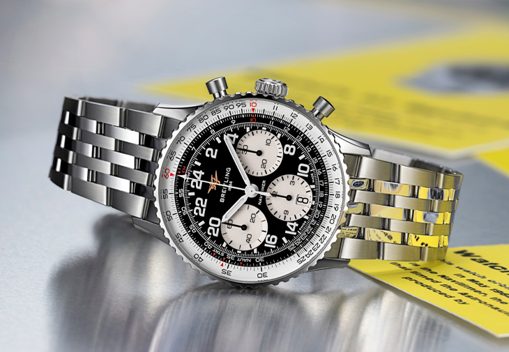 BREITLING百年靈Navitimer B02 Chronograph 41 Cosmonaute航空計時太空人腕錶