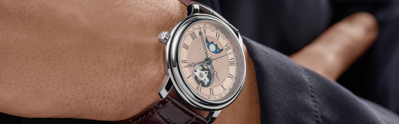 FRÉDÉRIQUE CONSTANT 康斯登Classics Heart Beat Moonphase Date月相腕錶