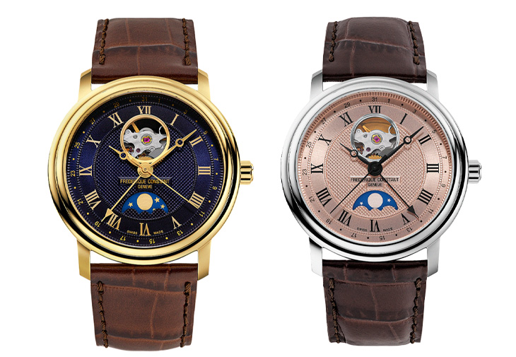 FRÉDÉRIQUE CONSTANT 康斯登Classics Heart Beat Moonphase Date月相腕錶