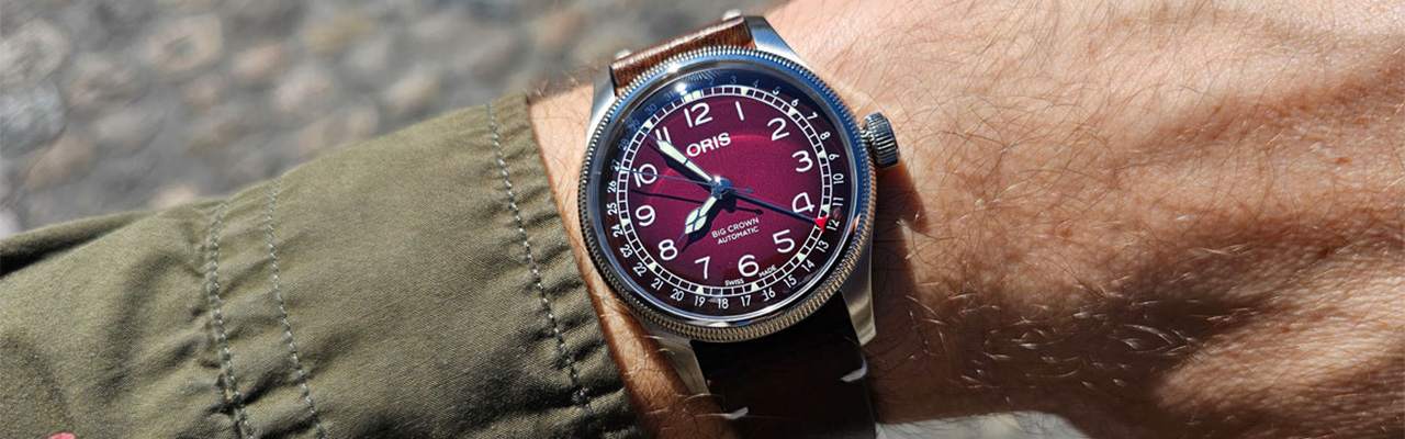 豪利時Cervo Volante X ORIS Big Crown指針式日曆腕錶