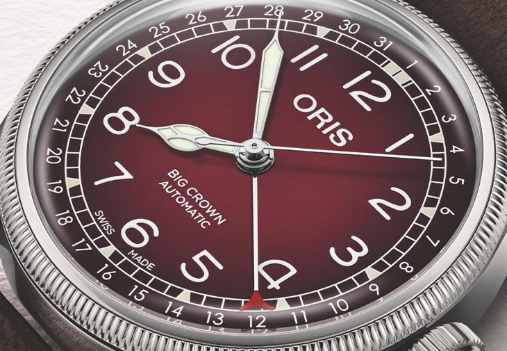 豪利時Cervo Volante X ORIS Big Crown指針式日曆腕錶