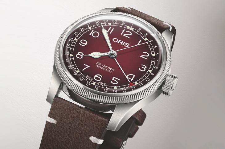 豪利時Cervo Volante X ORIS Big Crown指針式日曆腕錶