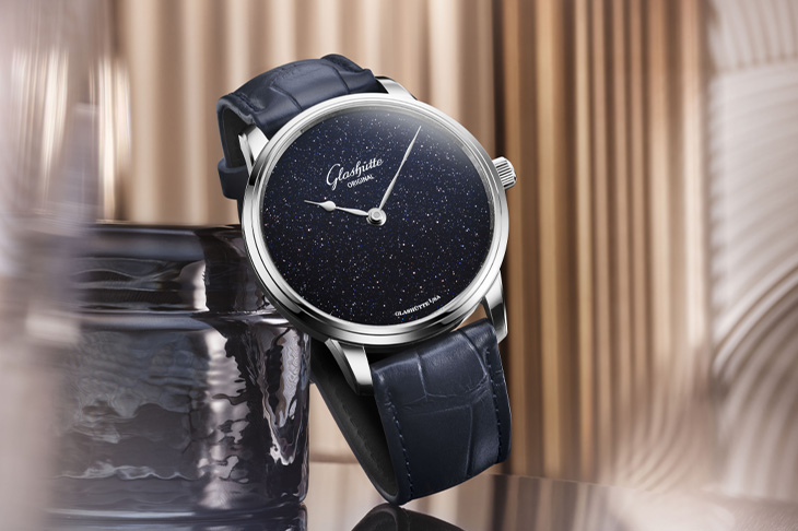 GLASHÜTTE ORIGINAL格拉蘇蒂原創Senator Aventurine議員裝飾藝術砂金石腕錶