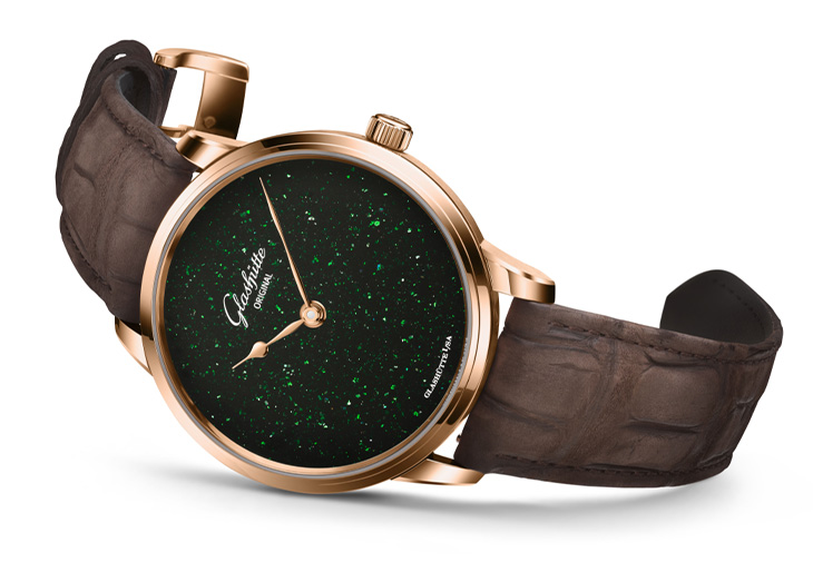 GLASHÜTTE ORIGINAL格拉蘇蒂原創Senator Aventurine議員新藝術砂金石腕錶