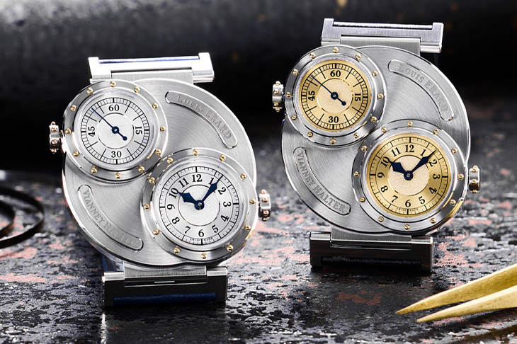 雙舷窗及雙機芯  LOUIS ERARD 與 Vianney Halter 聯手推出Futur Antérieur腕錶／把復古感帶進新世代  LOUIS ERARD × Vianney Halter聯手打造兩款Futur Antérieur全新雙機芯腕錶