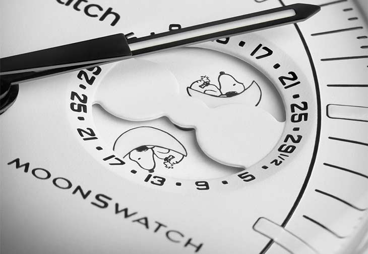 SWATCH 史努比Bioceramic MoonSwatch Mission To The Moonphase月相腕錶